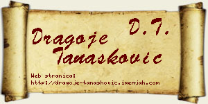 Dragoje Tanasković vizit kartica